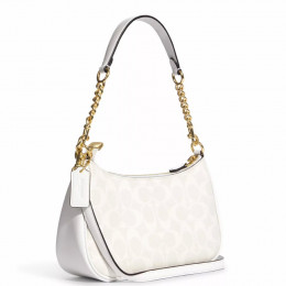 Сумка Coach Teri Shoulder Bag In Signature Canvas Gold/Chalk/Glacierwhite