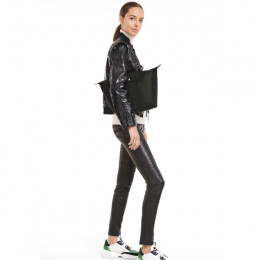 Сумка Longchamp Le Pliage Green  M Tote bag Black - Recycled canvas