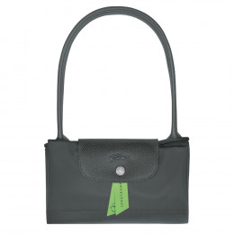 Сумка Longchamp Le Pliage Green  M Tote bag Graphite - Recycled canvas