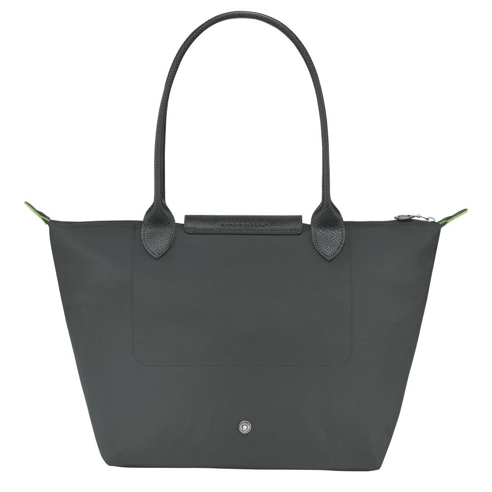Сумка Longchamp Le Pliage Green  M Tote bag Graphite - Recycled canvas