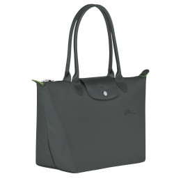 Сумка Longchamp Le Pliage Green  M Tote bag Graphite - Recycled canvas