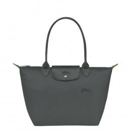 Сумка Longchamp Le Pliage Green  M Tote bag Graphite - Recycled canvas