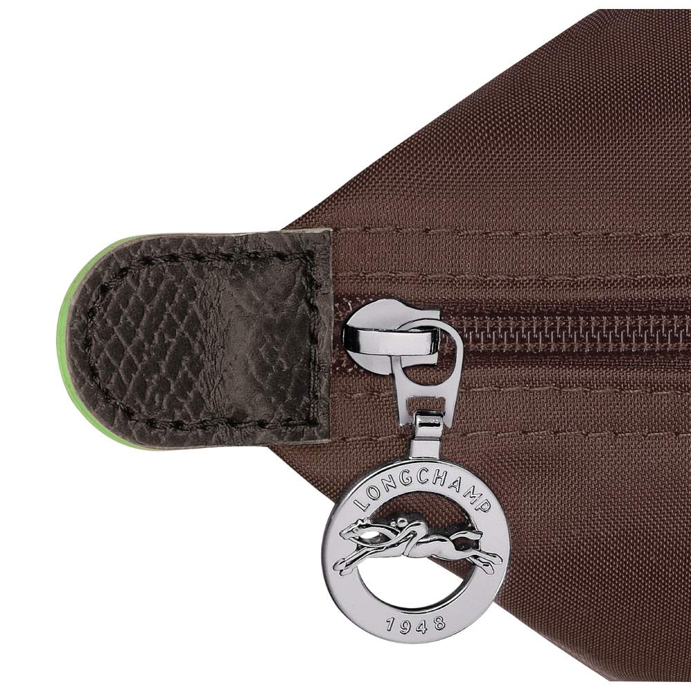 Сумка Longchamp Le Pliage Green  M Tote bag Mocha - Recycled canvas