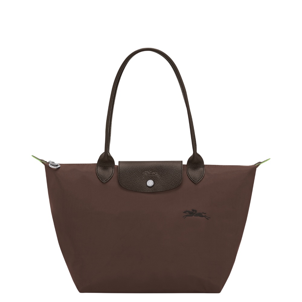 Сумка Longchamp Le Pliage Green  M Tote bag Mocha - Recycled canvas