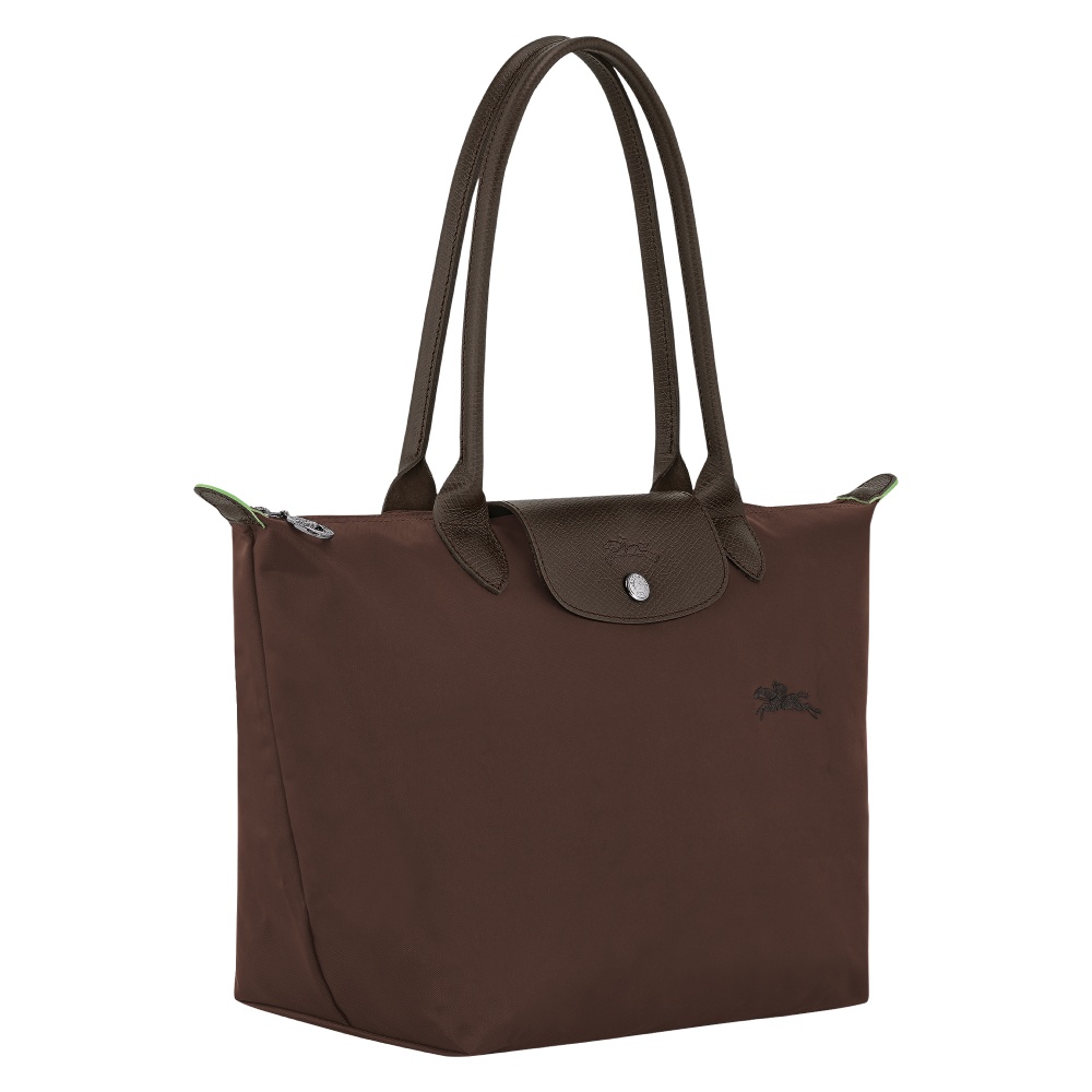 Сумка Longchamp Le Pliage Green  M Tote bag Mocha - Recycled canvas