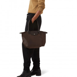 Сумка Longchamp Le Pliage Green  M Tote bag Mocha - Recycled canvas