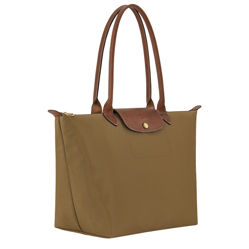 Сумка Longchamp Le Pliage Green L Tote bag Olive - Recycled canvas