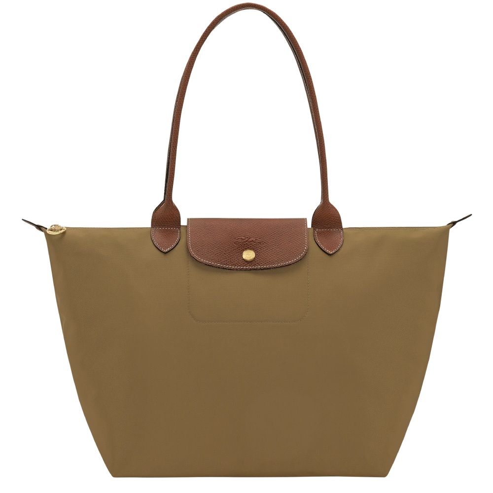 Сумка Longchamp Le Pliage Green L Tote bag Olive - Recycled canvas