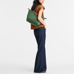 Сумка Longchamp Le Pliage Original M Tote bag British Green - Recycled canvas