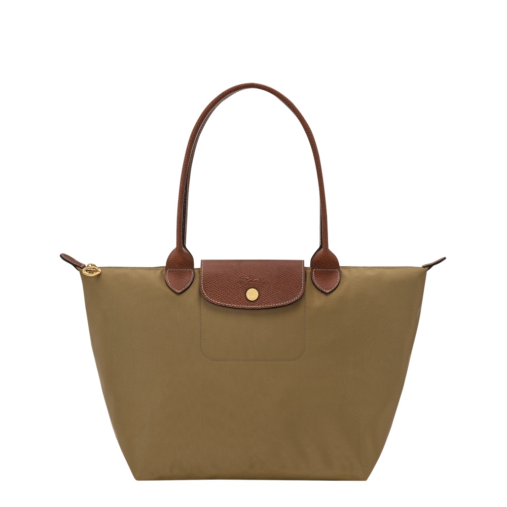Сумка Longchamp Le Pliage Green  M Tote bag Olive - Recycled canvas