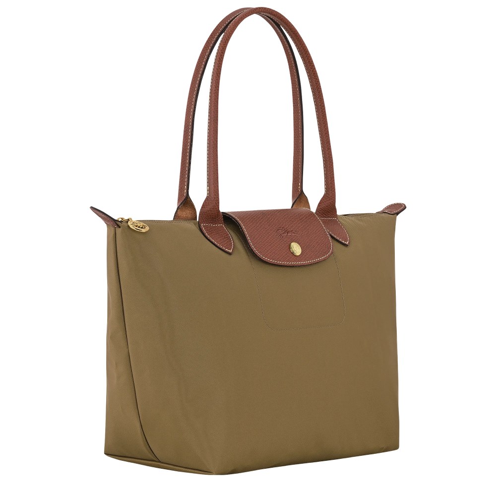 Сумка Longchamp Le Pliage Green  M Tote bag Olive - Recycled canvas