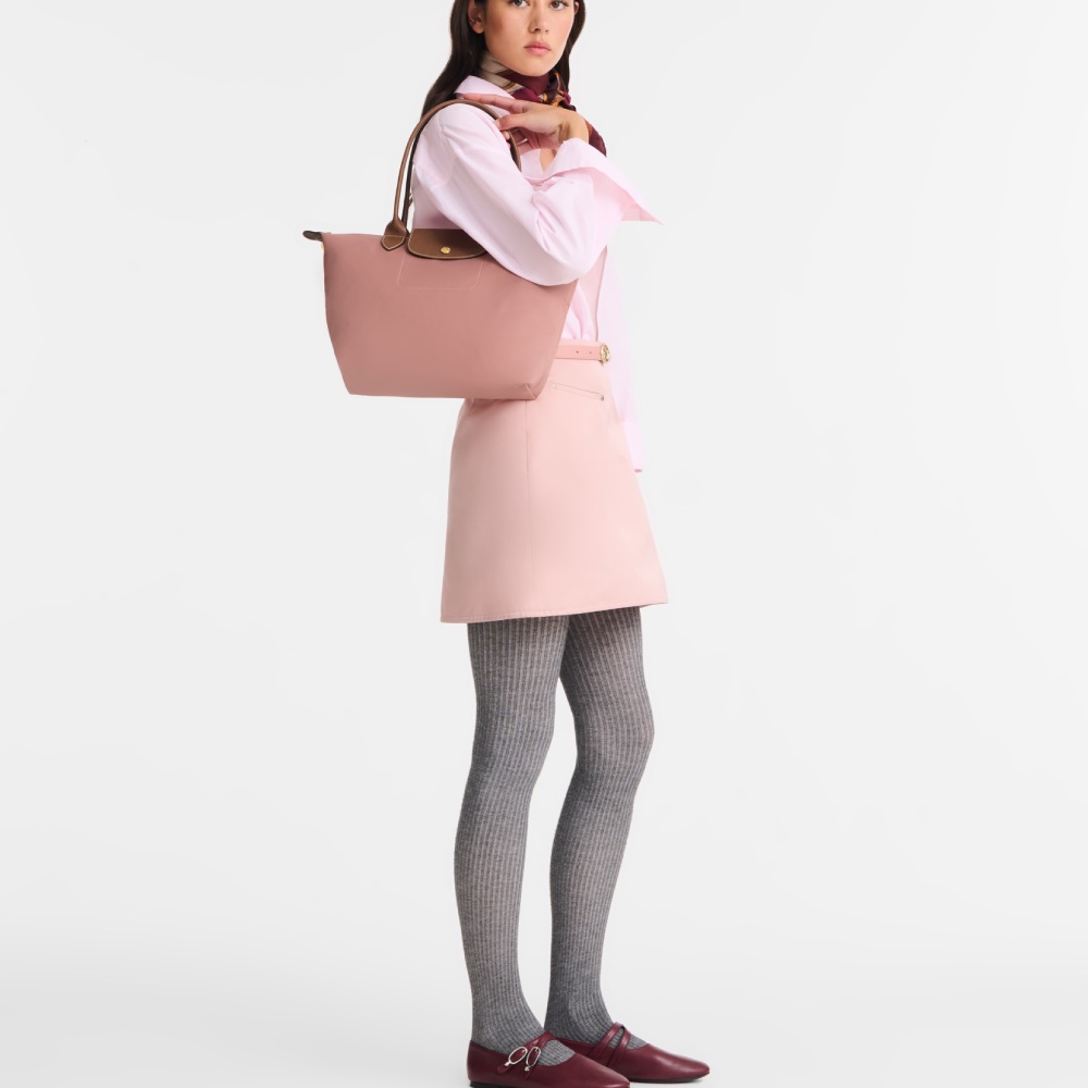 Сумка Longchamp Le Pliage Original M Tote bag Pink Tea - Recycled canvas