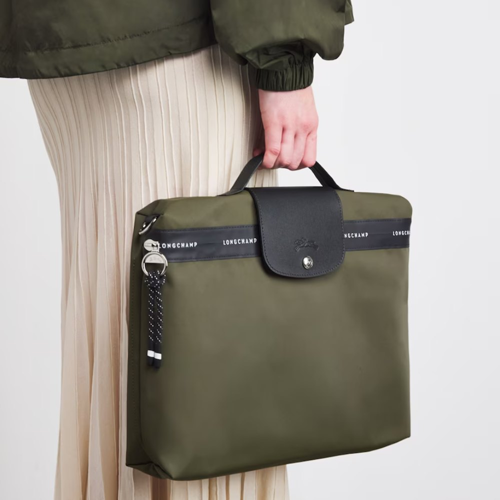 Сумка Longchamp Le Pliage Energy Briefcase Khaki - Canvas