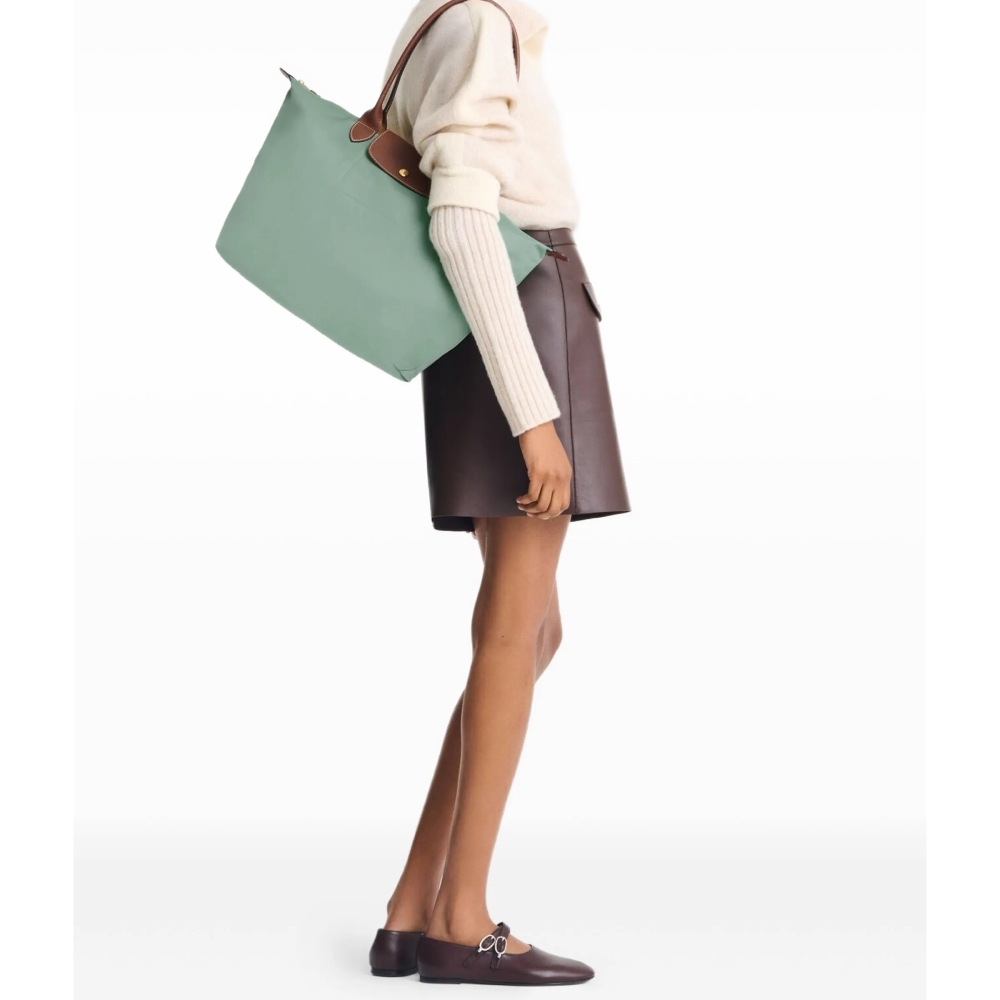 Сумка Longchamp Le Pliage Original L Tote bag Celadon - Recycled canvas