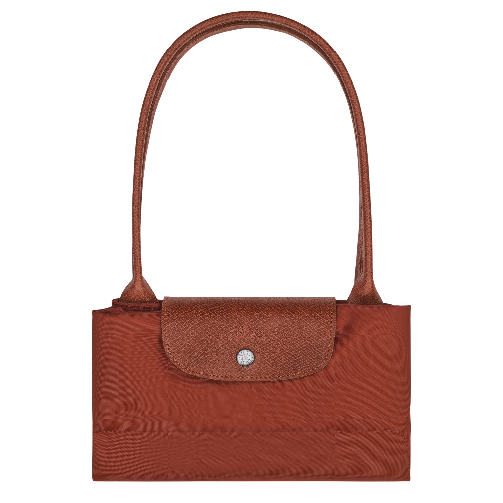Сумка Longchamp Le Pliage Green L Tote bag Chestnut  - Recycled canvas