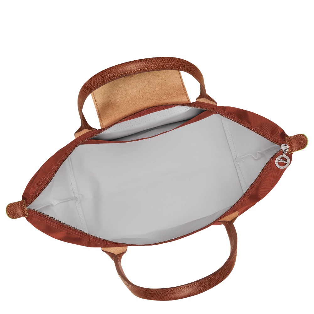 Сумка Longchamp Le Pliage Green L Tote bag Chestnut  - Recycled canvas