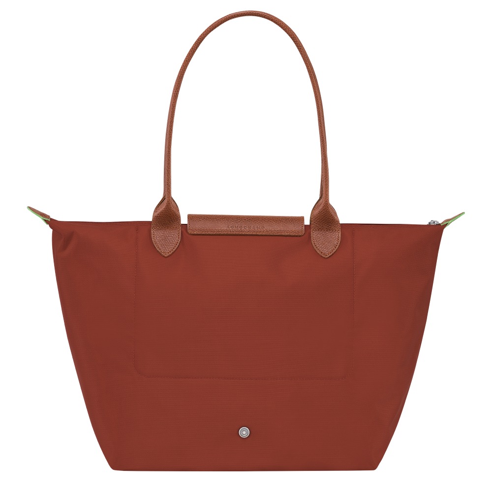 Сумка Longchamp Le Pliage Green L Tote bag Chestnut  - Recycled canvas