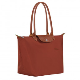 Сумка Longchamp Le Pliage Green L Tote bag Chestnut  - Recycled canvas