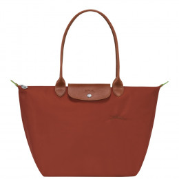 Сумка Longchamp Le Pliage Green L Tote bag Chestnut  - Recycled canvas