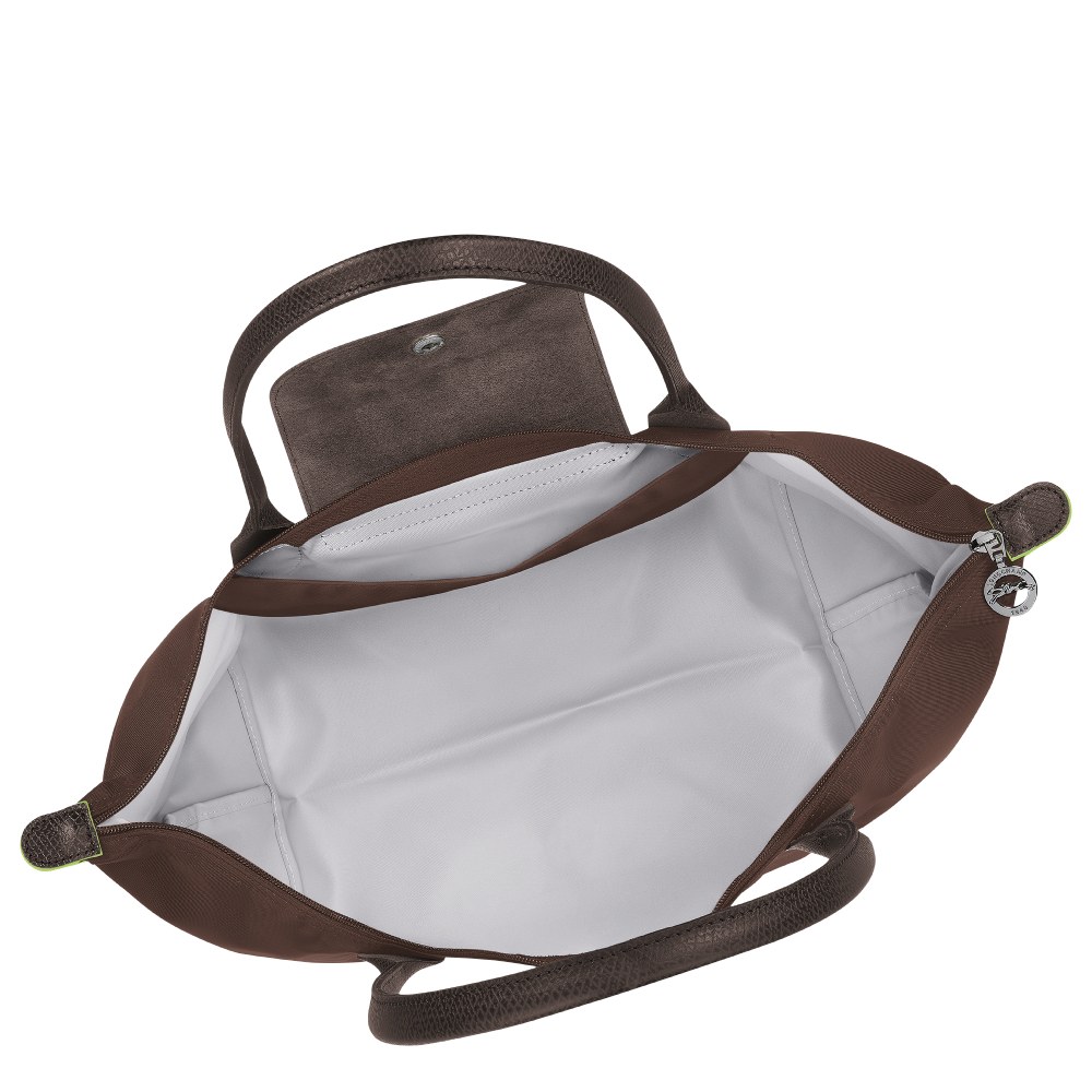 Сумка Longchamp Le Pliage Green L Tote bag Mocha - Recycled canvas