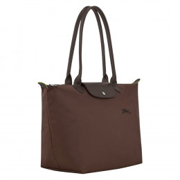 Сумка Longchamp Le Pliage Green L Tote bag Mocha - Recycled canvas