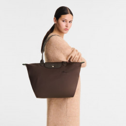Сумка Longchamp Le Pliage Green L Tote bag Mocha - Recycled canvas