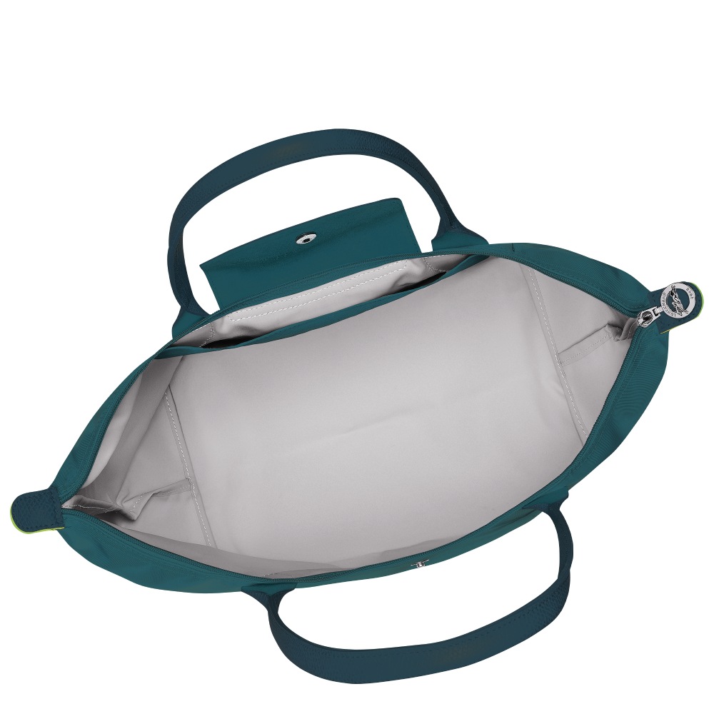 Сумка Longchamp Le Pliage Green L Tote bag Peacock- Recycled canvas