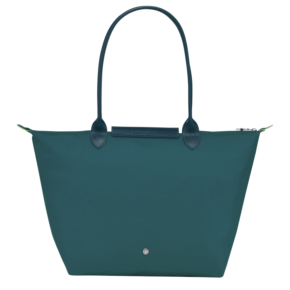 Сумка Longchamp Le Pliage Green L Tote bag Peacock- Recycled canvas