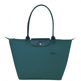 Сумка Longchamp Le Pliage Green L Tote bag Peacock- Recycled canvas