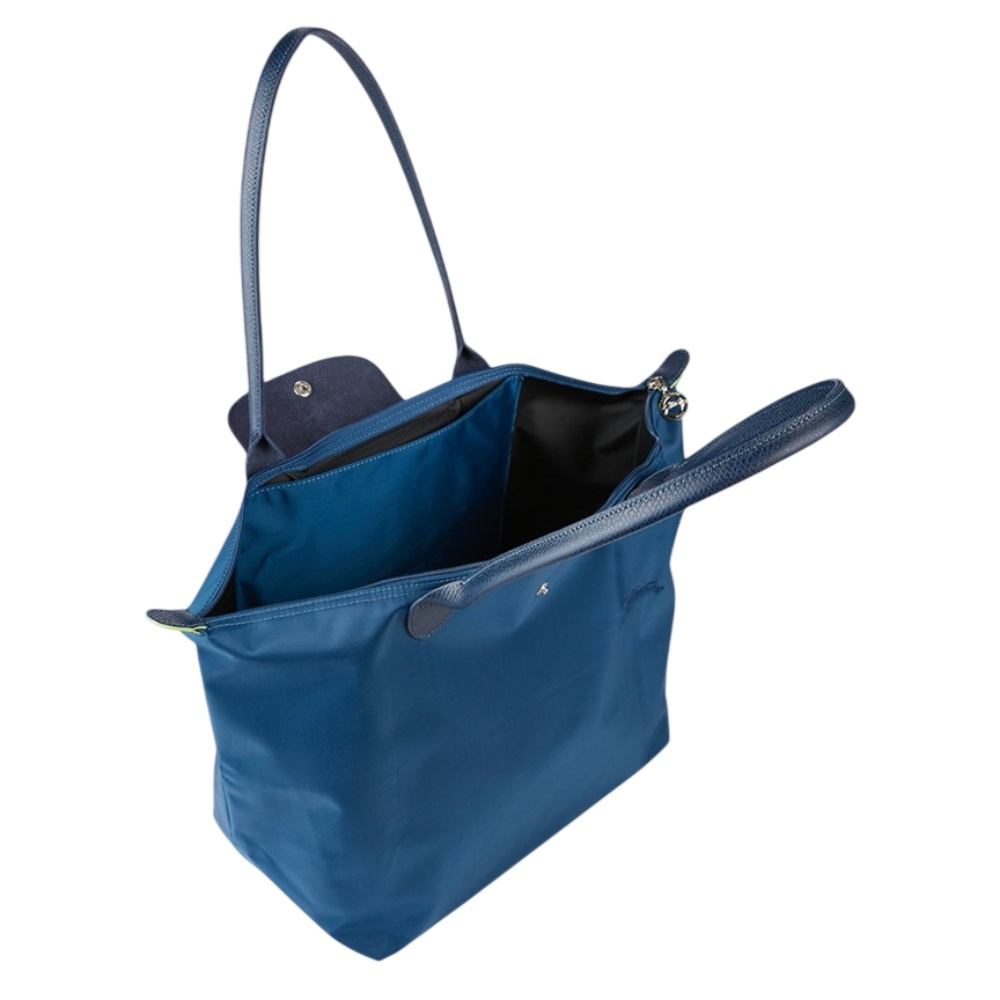Сумка Longchamp Le Pliage Green L Tote bag Sea Blue - Recycled canvas