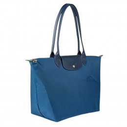 Сумка Longchamp Le Pliage Green L Tote bag Sea Blue - Recycled canvas