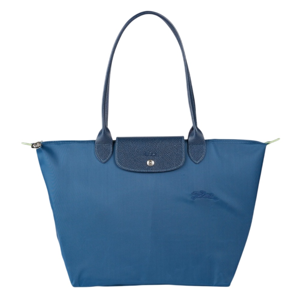 Сумка Longchamp Le Pliage Green L Tote bag Sea Blue - Recycled canvas