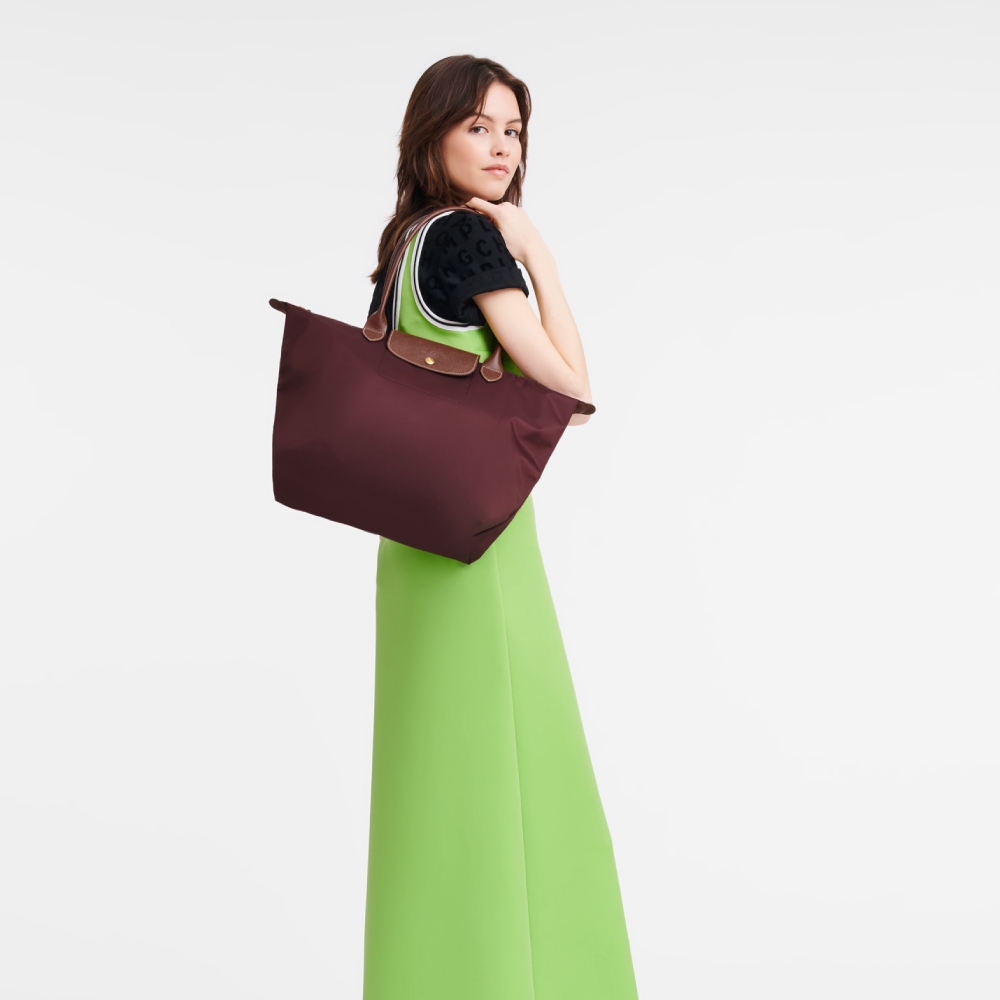 Сумка Longchamp Le Pliage Original L Tote bag Burgundy - Recycled canvas