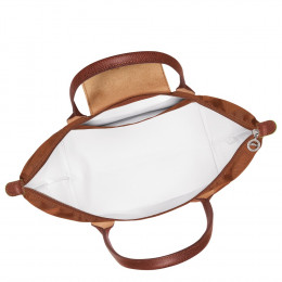 Сумка Longchamp Le Pliage Green L Tote bag Cognac - Recycled canvas