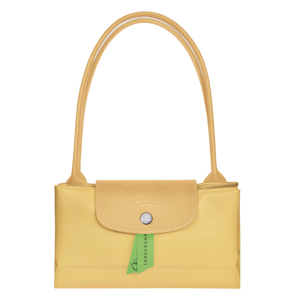 Сумка Longchamp Le Pliage Green L Tote bag Plain Yellow