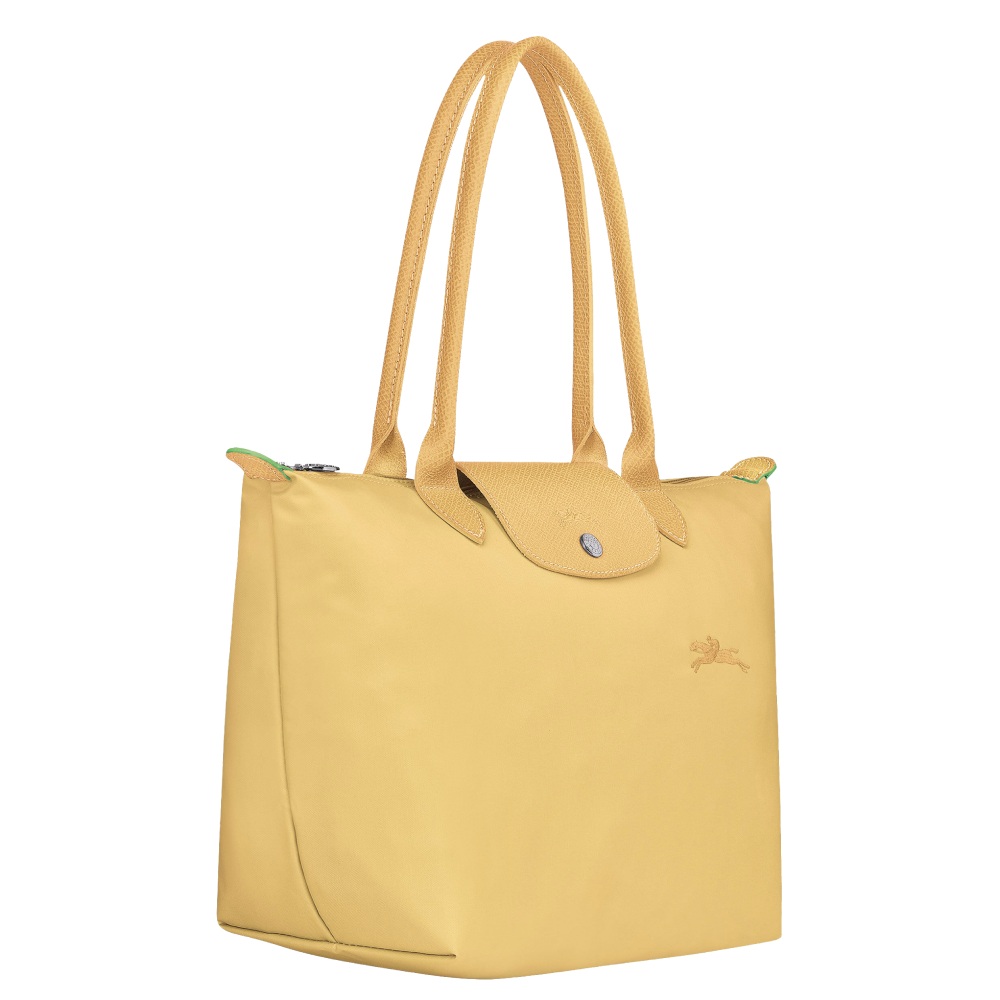 Сумка Longchamp Le Pliage Green L Tote bag Plain Yellow
