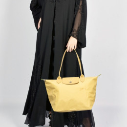 Сумка Longchamp Le Pliage Green L Tote bag Plain Yellow