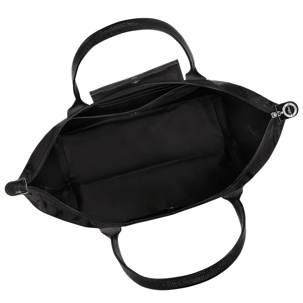 Сумка Longchamp Le Pliage Green L Tote bag Black - Recycled canvas