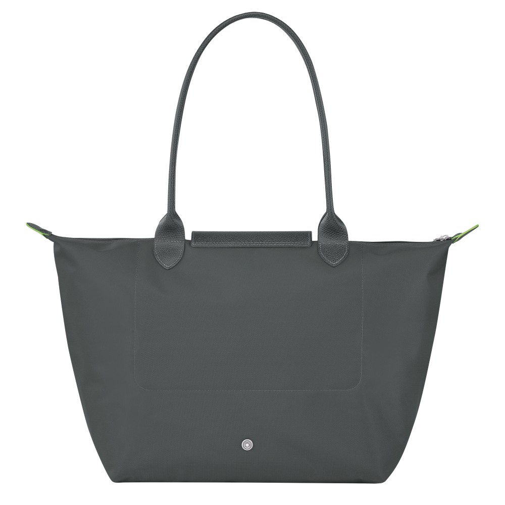 Сумка Longchamp Le Pliage Green L Tote bag Graphite - Recycled canvas