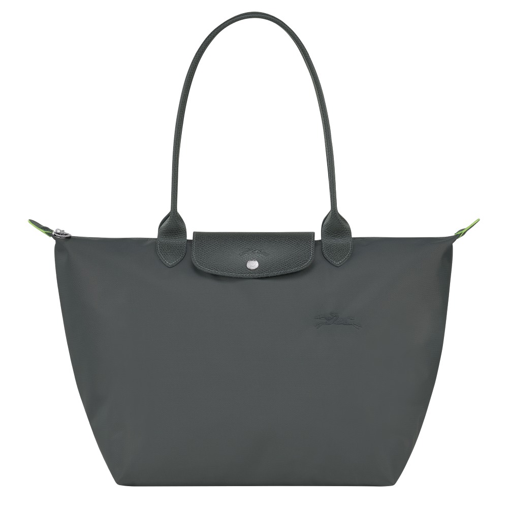 Сумка Longchamp Le Pliage Green L Tote bag Graphite - Recycled canvas