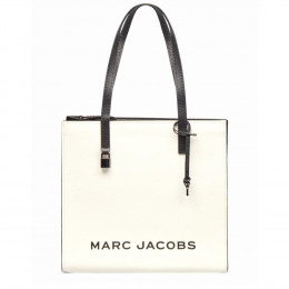 СУМКА MARC JACOBS THE LEATHER GRIND COLORBLOCK MEDIUM TOTE BLACK/WHITE