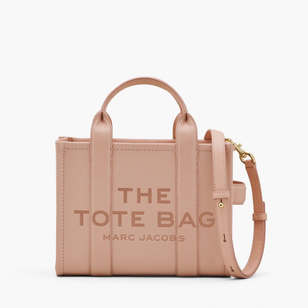 СУМКА MARC JACOBS THE LEATHER SMALL TOTE BAG ROSE DUST