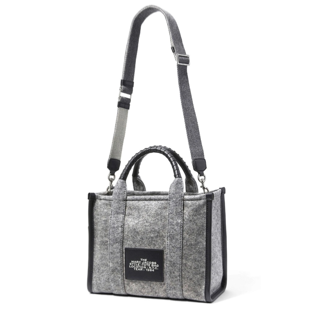 СУМКА MARC JACOBS  THE FELT FLANNEL MEDIUM TOTE BAG HEATHER GREY