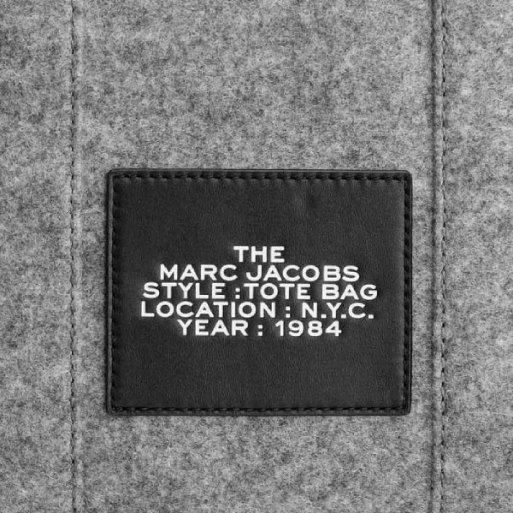 СУМКА MARC JACOBS  THE FELT FLANNEL MEDIUM TOTE BAG HEATHER GREY