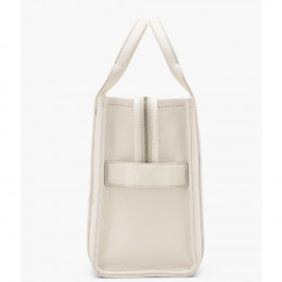 СУМКА MARC JACOBS THE LEATHER MEDIUM TOTE BAG COTTON/SILVER