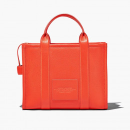 СУМКА MARC JACOBS THE LEATHER MEDIUM TOTE BAG ELECTRIC ORANGE