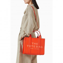 СУМКА MARC JACOBS THE LEATHER MEDIUM TOTE BAG ELECTRIC ORANGE
