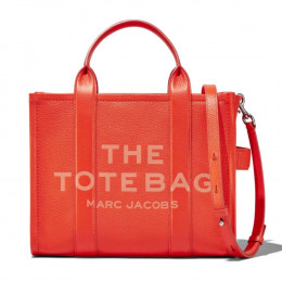 СУМКА MARC JACOBS THE LEATHER MEDIUM TOTE BAG ELECTRIC ORANGE