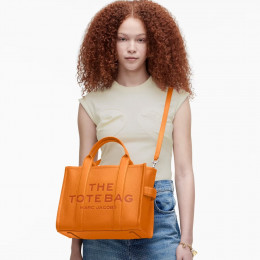 СУМКА MARC JACOBS THE LEATHER MEDIUM TOTE BAG TANGERINE