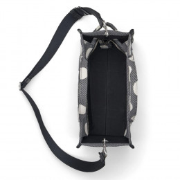 СУМКА MARC JACOBS THE SPOTS JACQUARD MEDIUM TOTE BAG BLACK/IVORY